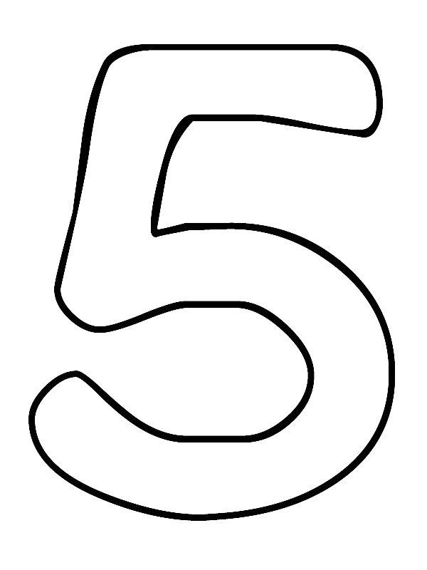 Ausmalbild Nummer 5  