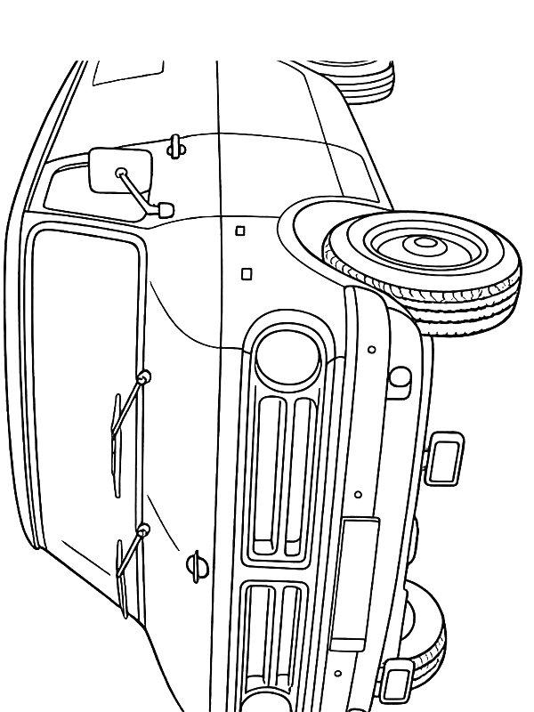 Ausmalbild Opel bedford blitz  