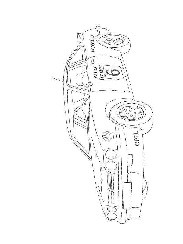 Ausmalbild Opel Manta  