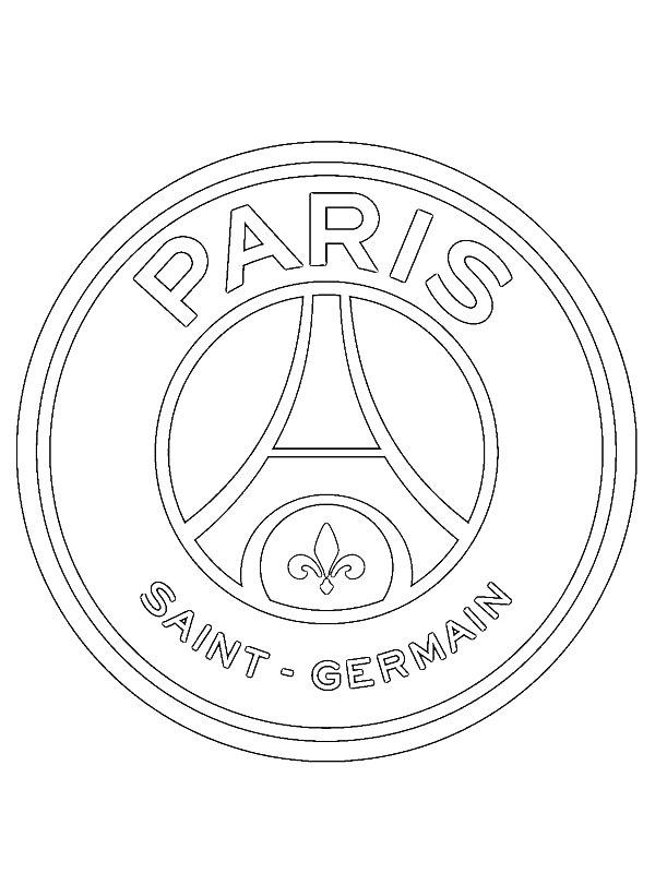 Ausmalbild Paris Saint-Germain  
