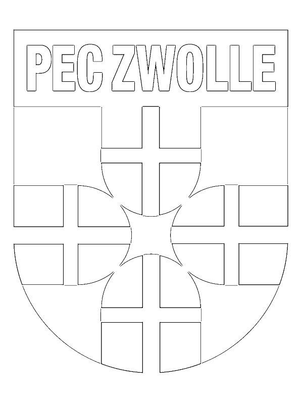 Ausmalbild PEC Zwolle  