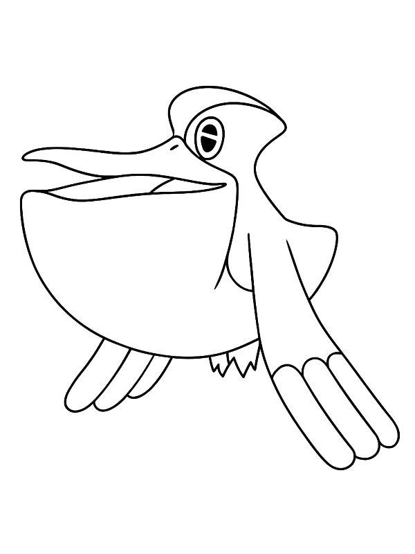 Ausmalbild Pelipper  
