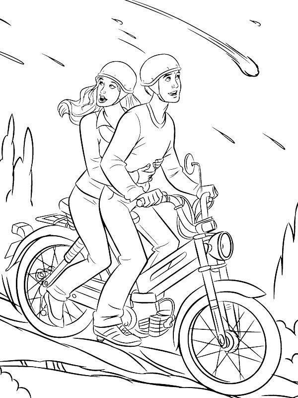 Ausmalbild Peter Parker und Mary Jane  