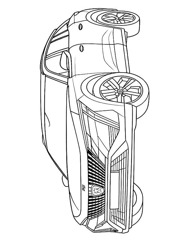 Ausmalbild Peugeot 408  