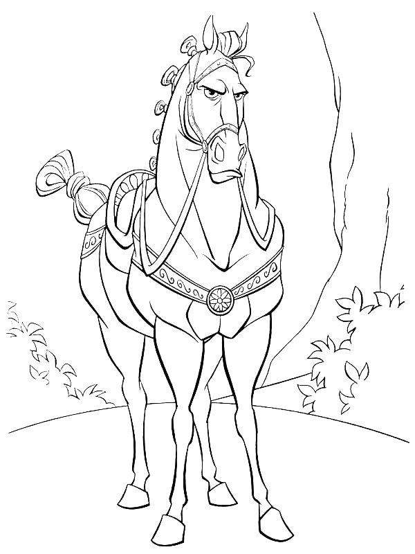 Ausmalbild Pferd Maximus  