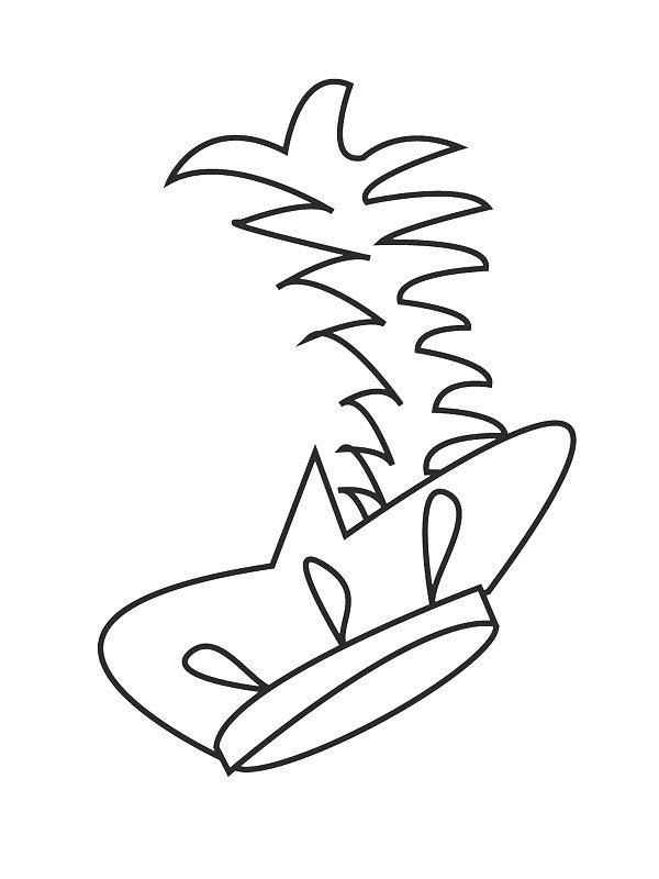 Ausmalbild Piets Hut  