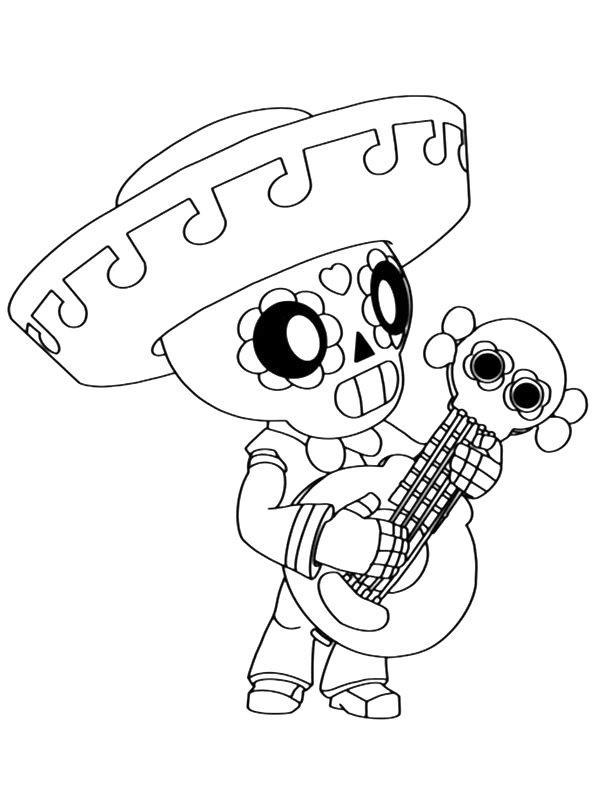 Ausmalbild Poco Brawl Stars  