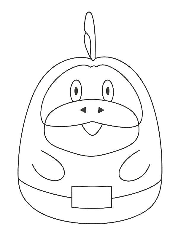 Ausmalbild Pokémon Dragonite Squishmallows  