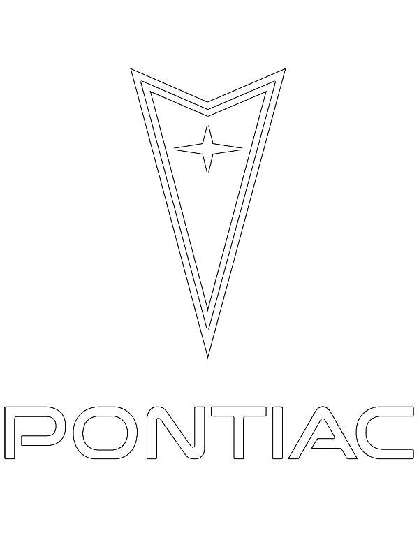 Ausmalbild Pontiac logo  