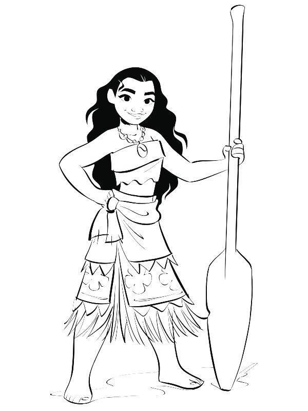 Ausmalbild Prinzessin vaiana  