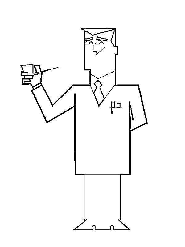 Ausmalbild Prof. Utonium  
