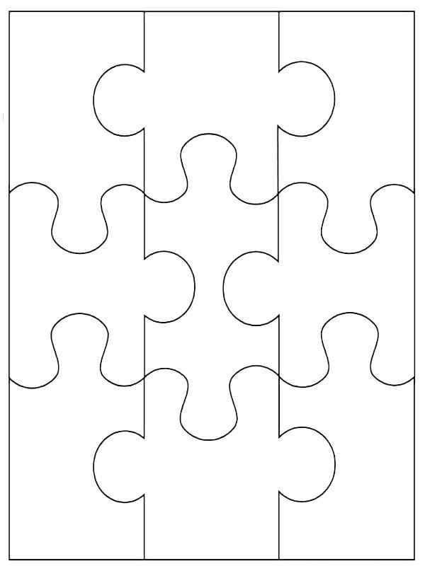 Ausmalbild Puzzle  