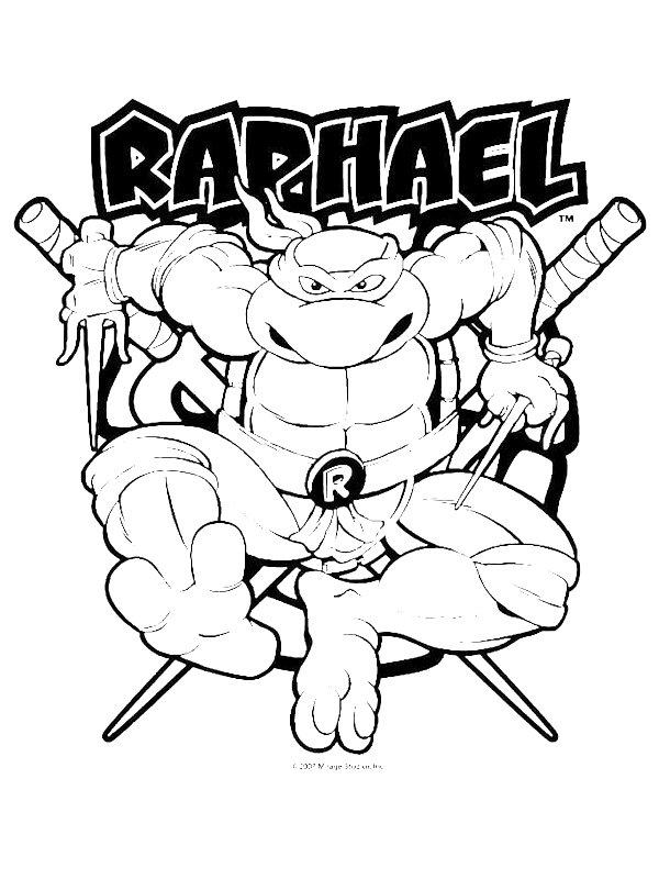 Ausmalbild Raphael  