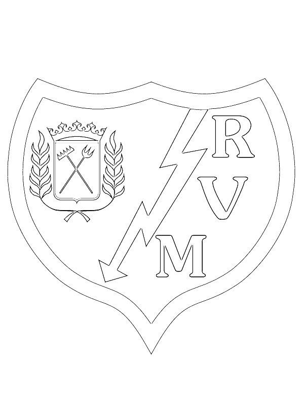 Ausmalbild Rayo Vallecano  