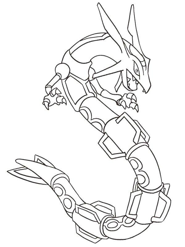 Ausmalbild Rayquaza  