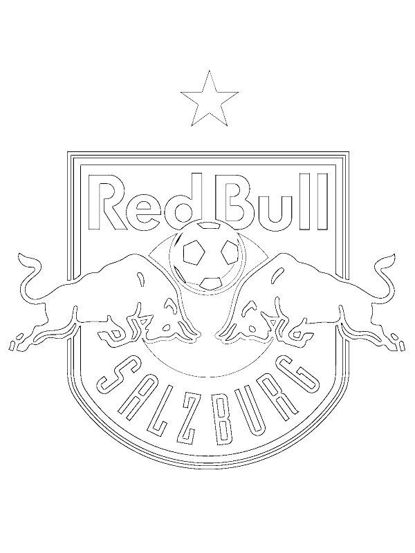 Ausmalbild Red Bull Salzburg  