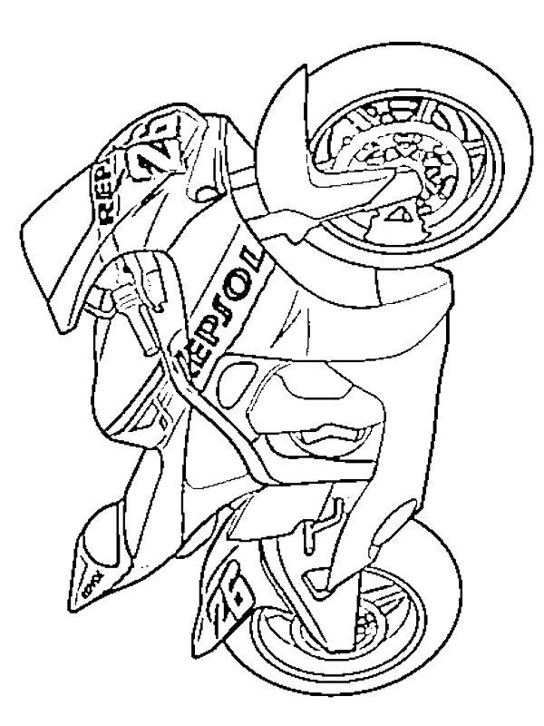 Ausmalbild Repsol Honda  