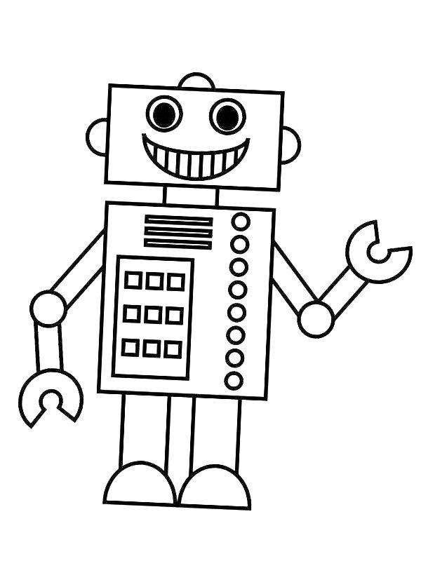 Ausmalbild Roboter  