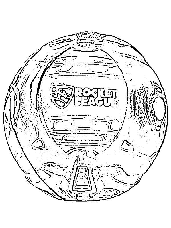 Ausmalbild Rocket League ball  