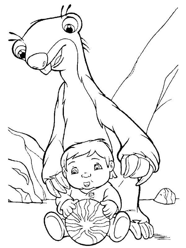 Ausmalbild Roshan und Sid  