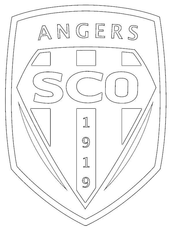 Ausmalbild SCO Angers  
