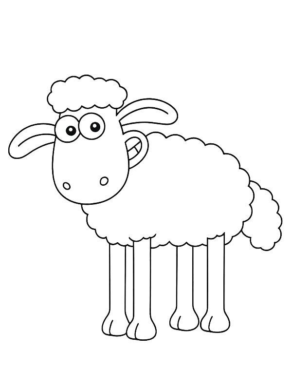 Ausmalbild Shaun  