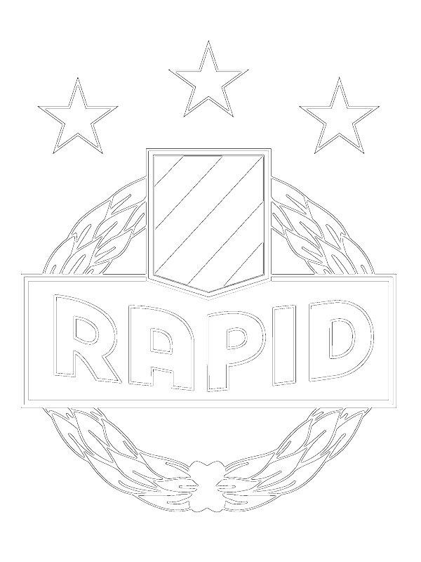 Ausmalbild SK Rapid Wien  