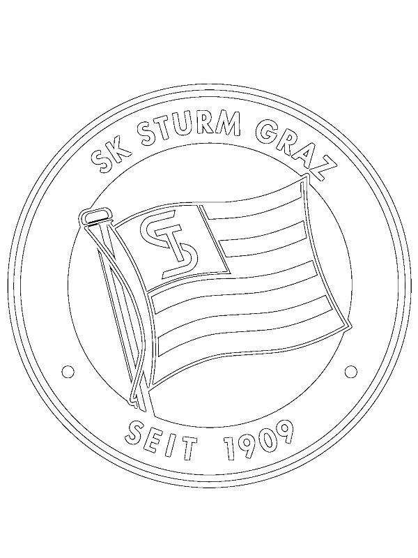 Ausmalbild SK Sturm Graz  