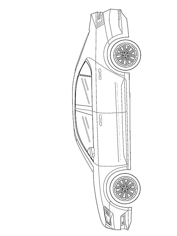Ausmalbild Škoda Superb  