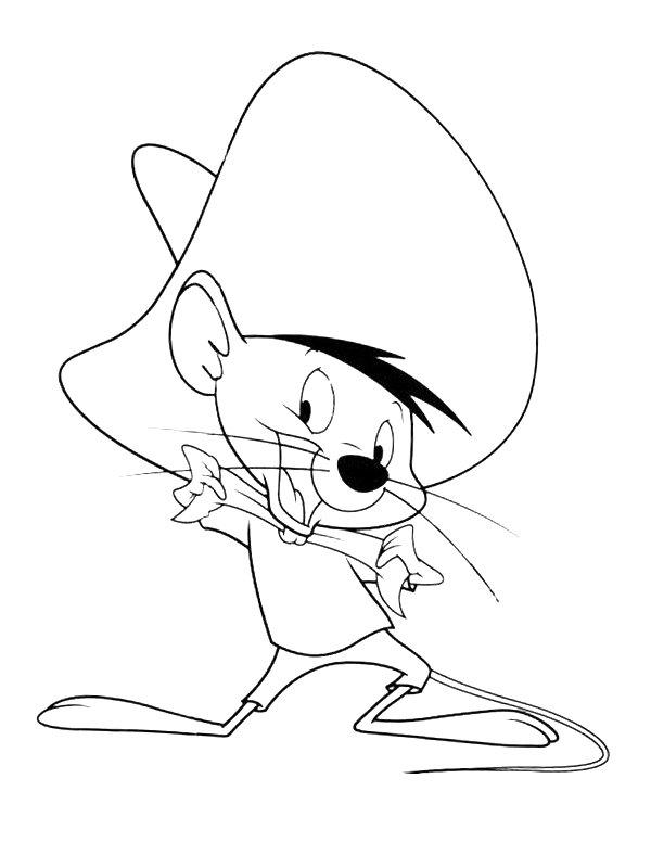 Ausmalbild Speedy Gonzales  
