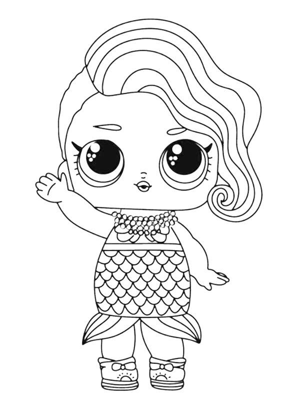 Ausmalbild Splash Queen  