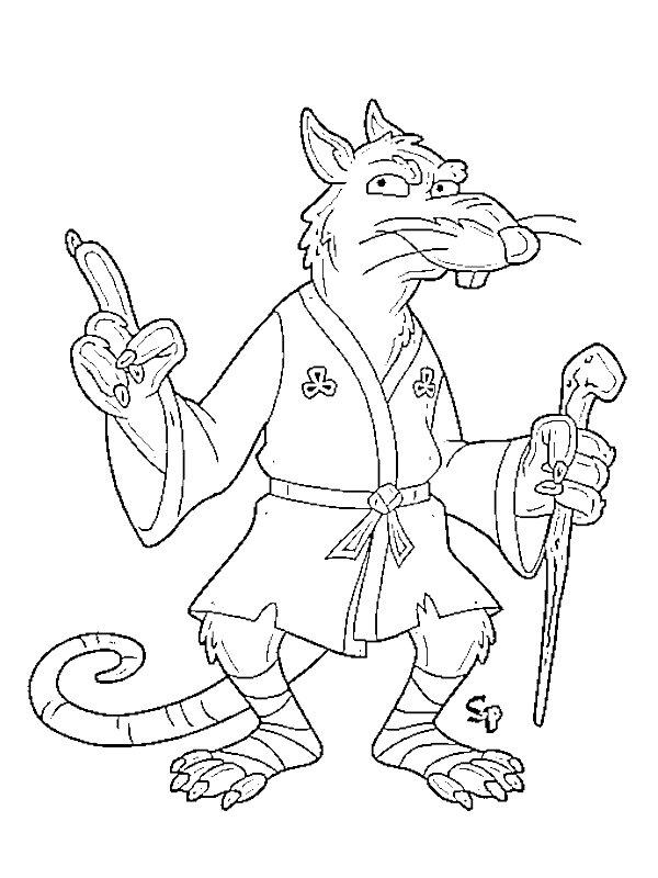 Ausmalbild Splinter  