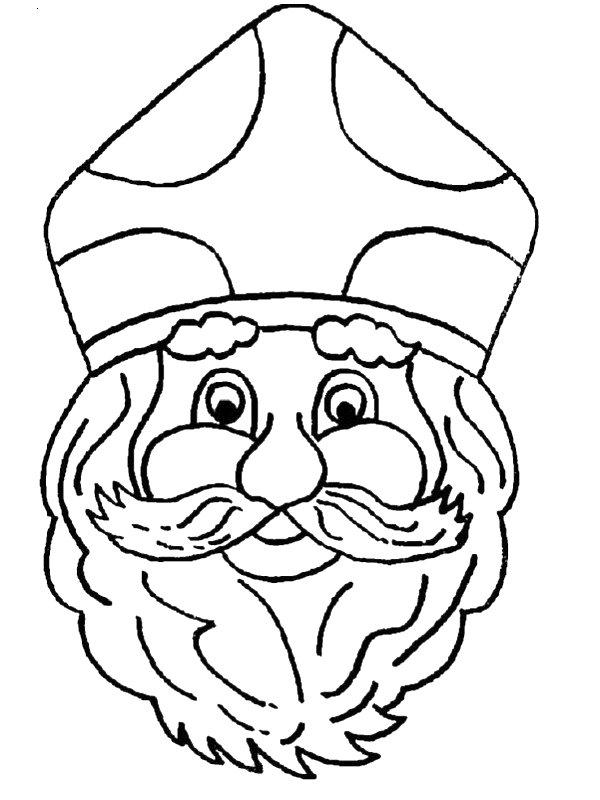 Ausmalbild St. Nikolaus  