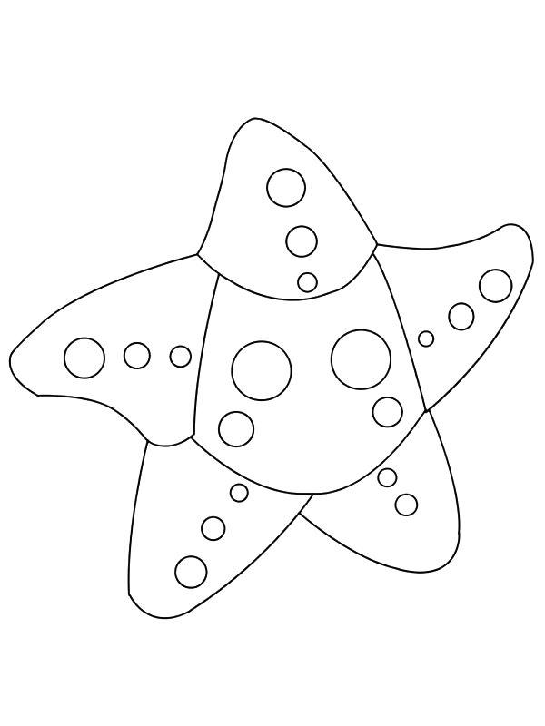 Ausmalbild Starfish Roblox  