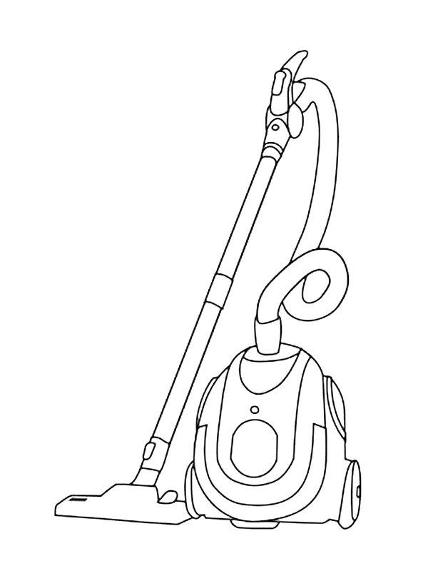 Ausmalbild Staubsauger  