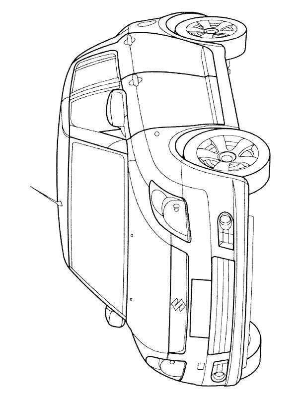 Ausmalbild Suzuki Swift  