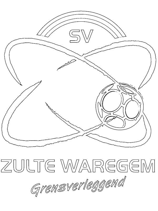Ausmalbild SV Zulte Waregem  