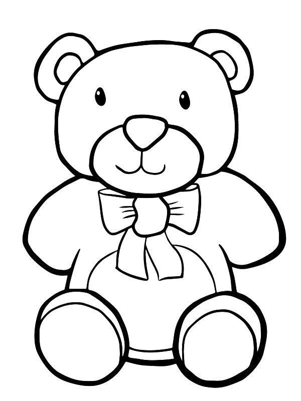 Ausmalbild Teddybär  