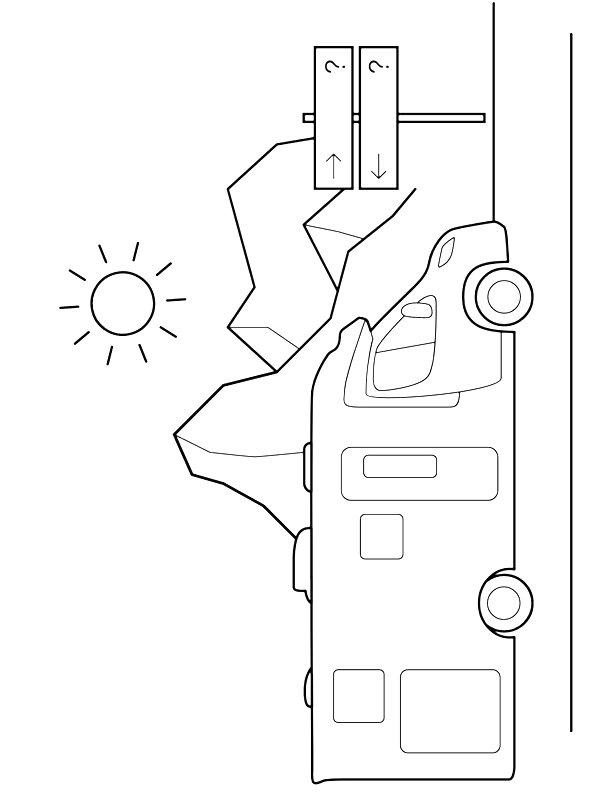 Ausmalbild Teilintegrierte Wohnmobile  