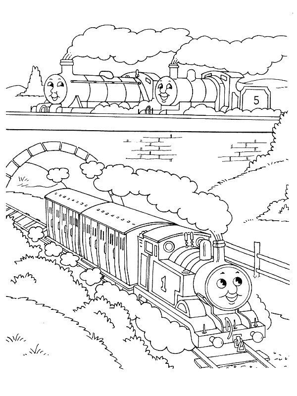 Ausmalbild Thomas  