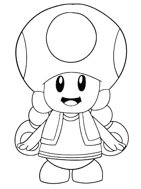 Ausmalbild Toadette  