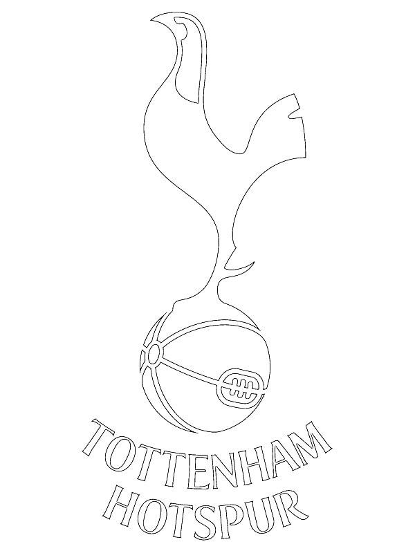 Ausmalbild Tottenham Hotspur  