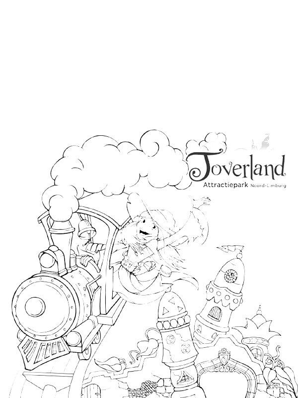 Ausmalbild Toverland  