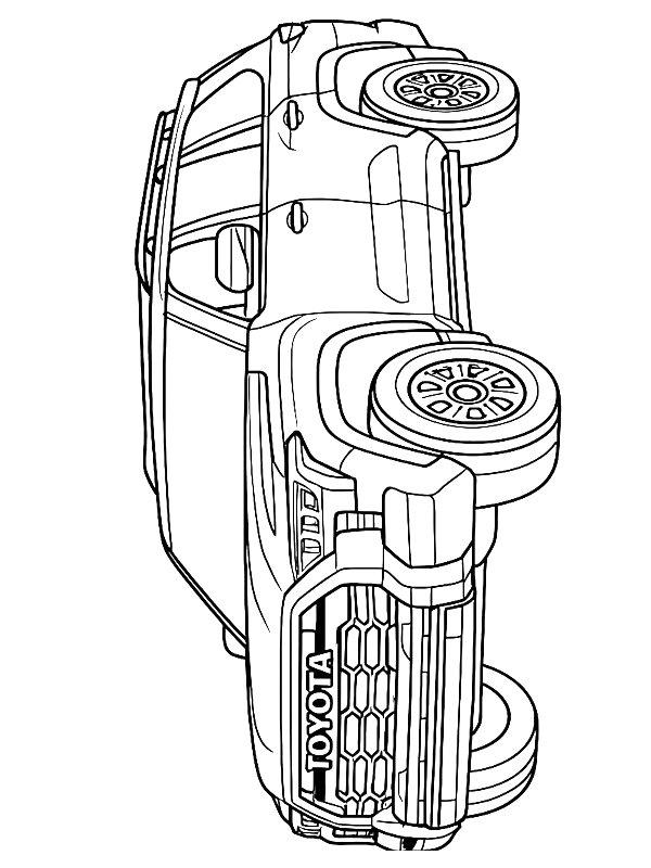 Ausmalbild Toyota Sequoia  