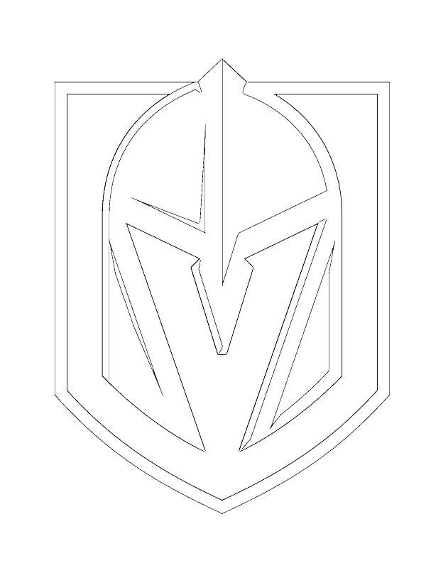Ausmalbild Vegas Golden Knights  