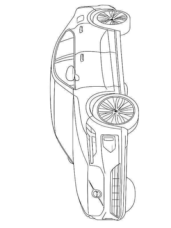 Ausmalbild Volvo ES90  