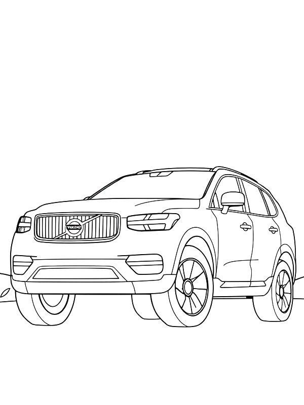 Ausmalbild Volvo XC60  