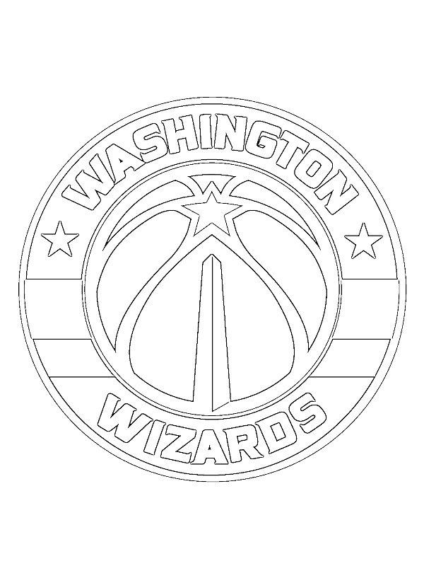 Ausmalbild Washington Wizards  