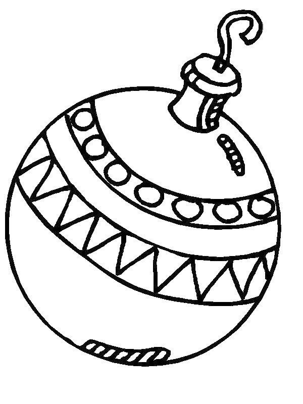Ausmalbild Weihnachtskugel  