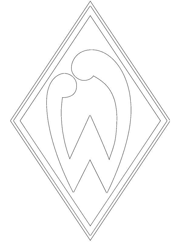 Ausmalbild Werder Bremen  
